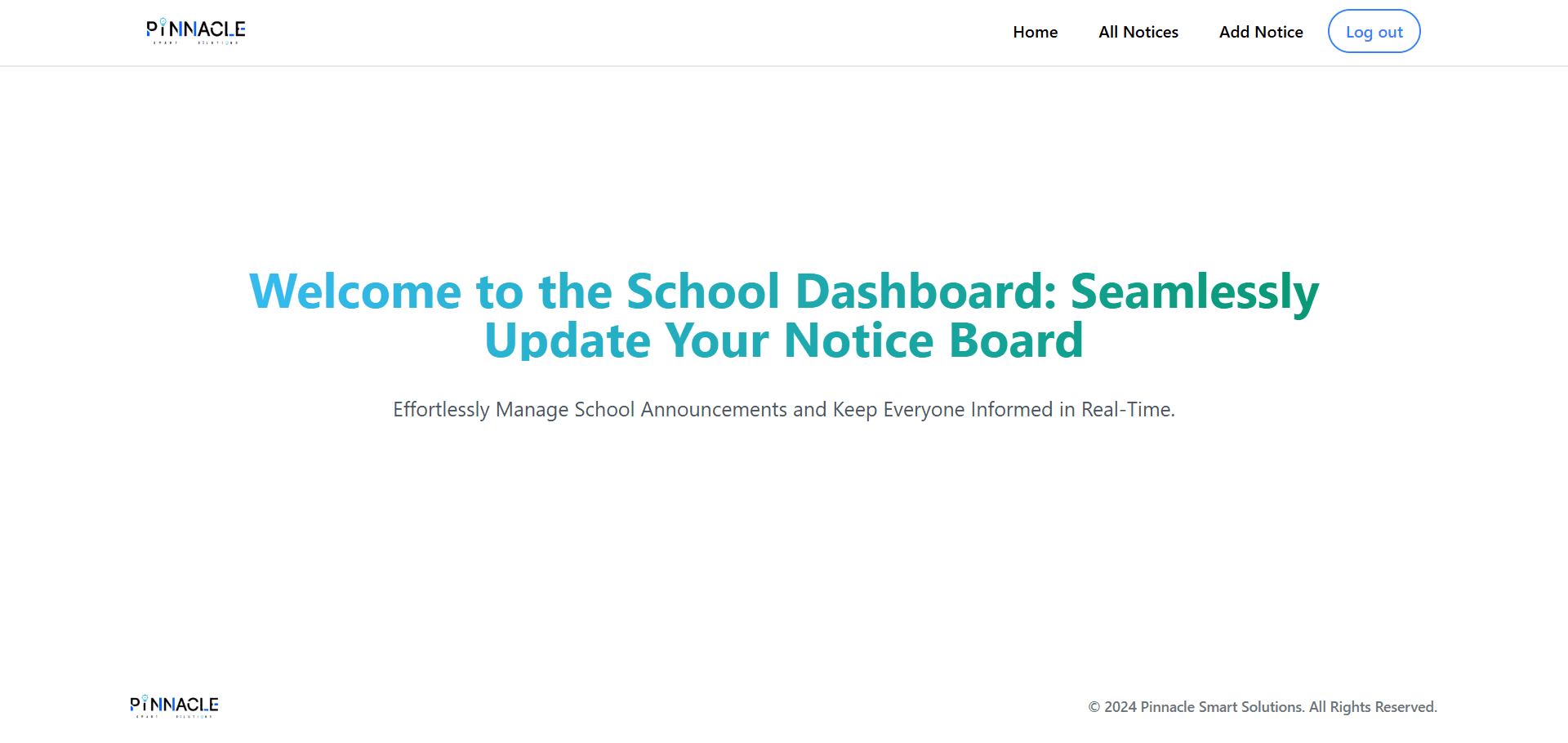 School Notice Board CMS